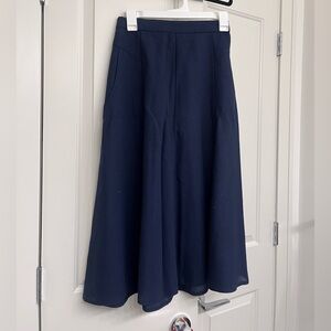 Elegant Navy Blue Women's Skirt
